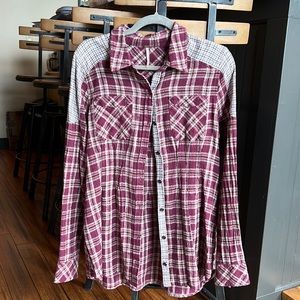 Free People Plum Flannel